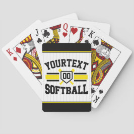 Personalisiert ADD NAME Software Player Varsity Te Spielkarten