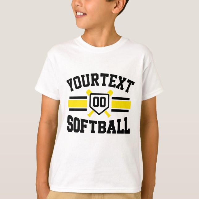 Personalisiert ADD NAME Software Player Varsity Te T-Shirt (Vorderseite)