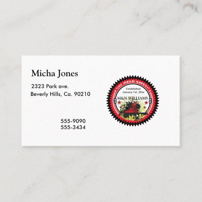 Personalisiert addieren Sie Ihr Visitenkarte (Vorderseite)