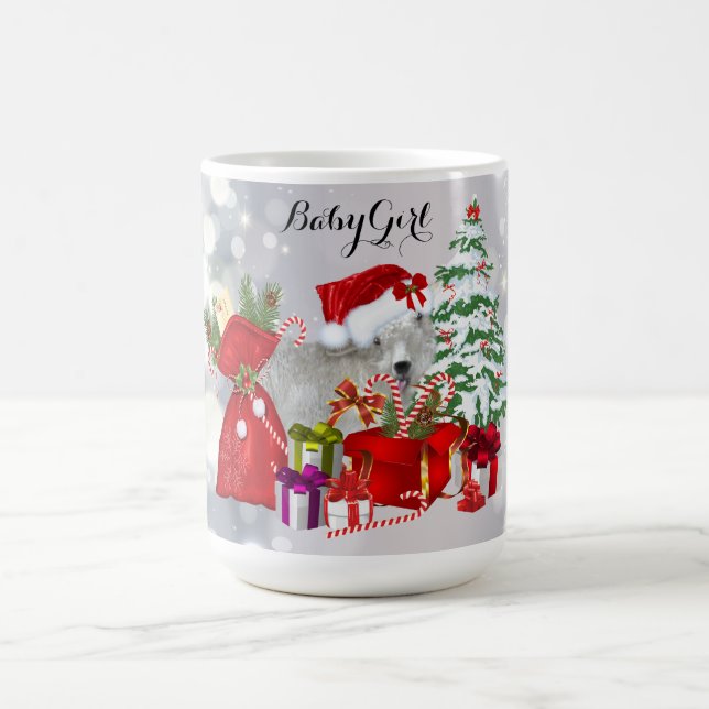 Personalisiert Adorable BabyGirl Goat Scene Tasse (Mittel)