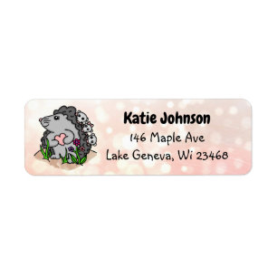 Personalisiert Adorable Igel Mama und ihre Babys