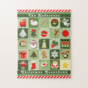 Personalisiert Adventskalender Jigsaw Puzzle