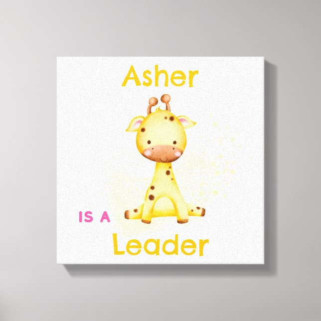 Personalisiert Affirmation Kinderzimmer Deko | Gir (Vorderseite)