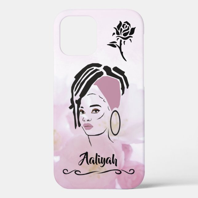 Personalisiert African Queen Iphone Case (Rückseite)