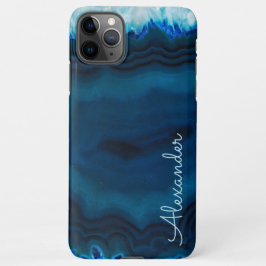 Personalisiert Agate Handwriting Name Trendy Moder iPhone 11Pro Max Hülle