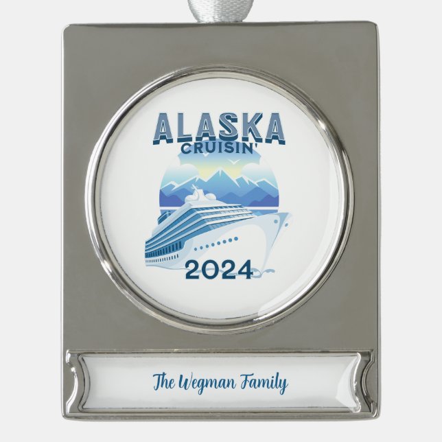 Personalisiert Alaska Cruisin' Banner Ornament 202 (Vorderseite)