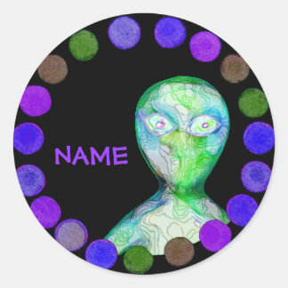 Personalisiert Alien Sticker