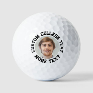 Personalisiert Alle Uni Text Foto Golfbälle