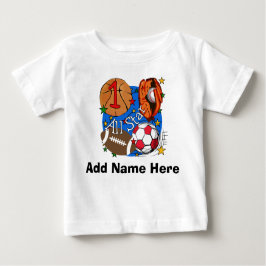 Personalisiert aller Stern-1. Geburtstags-T - Baby T-shirt