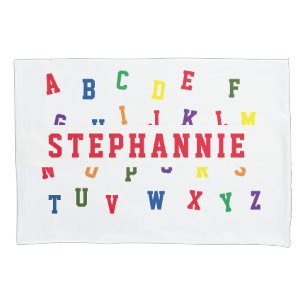 Personalisiert Alphabet Pillowcase Kissenbezug