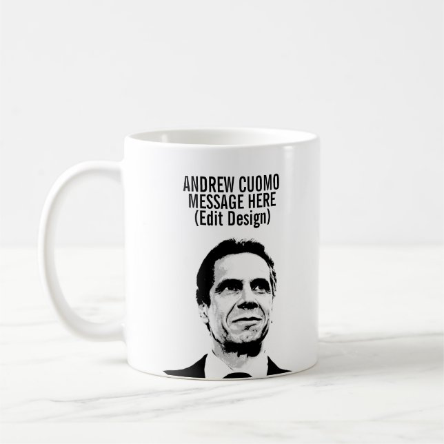 Personalisiert Andrew Cuomo Kaffeetasse (Links)