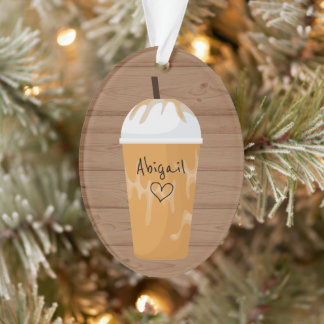 Personalisiert angesagter Icate Coffee Holiday Wei Ornament