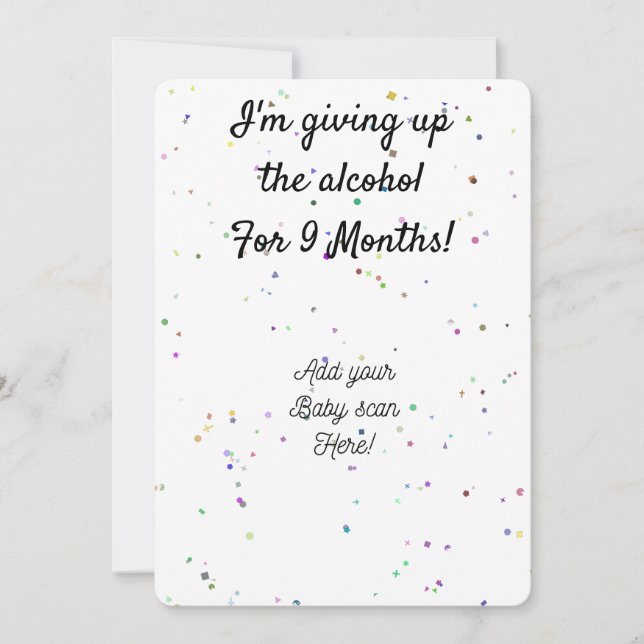 Personalisiert Ankündigung (Vorderseite)