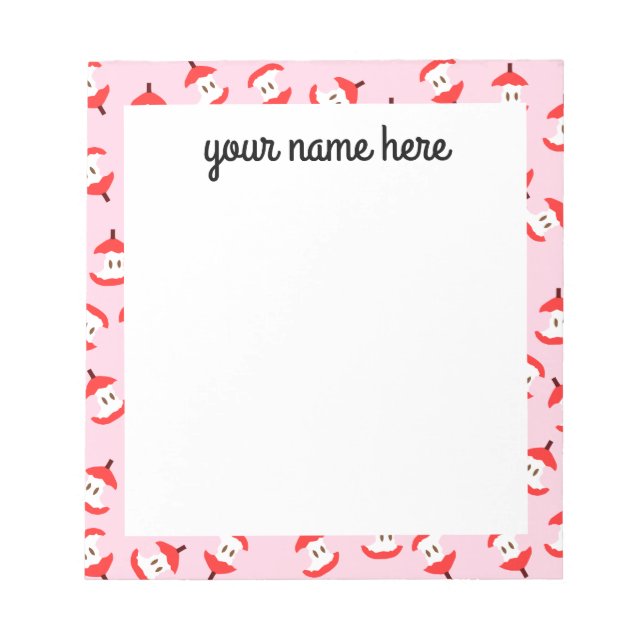 Personalisiert Apple Core Notepad Notizblock (Vorderseite)