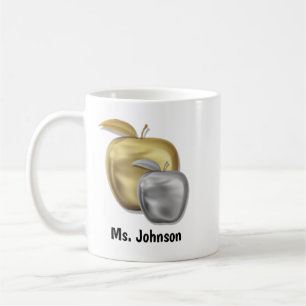 Personalisiert Apple Lehrer Name Danke Kaffeetasse