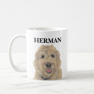 Personalisiert Apricot Golden Doodle Kaffeetasse
