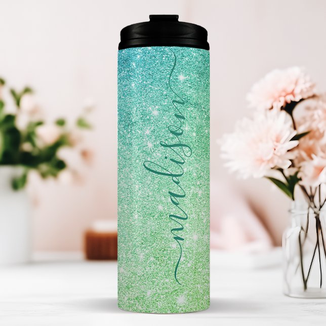 Personalisiert Aqua Sparkle Thermosbecher (Von Creator hochgeladen)