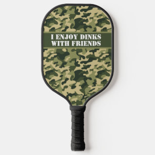 Personalisiert Army Green Camouflage 2 Pickleball Schläger