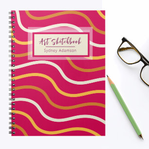 Personalisiert Art Sketchbook BOHO Themenjournal Notizblock