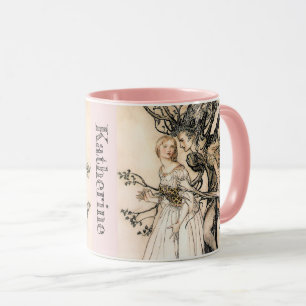 Personalisiert Arthur Rackham Alte Frau im Wald Tasse