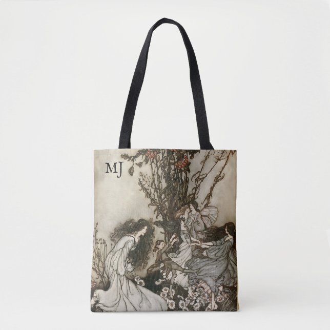 Personalisiert Arthur Rackham Fairies Fantasy Tasc (Vorderseite)