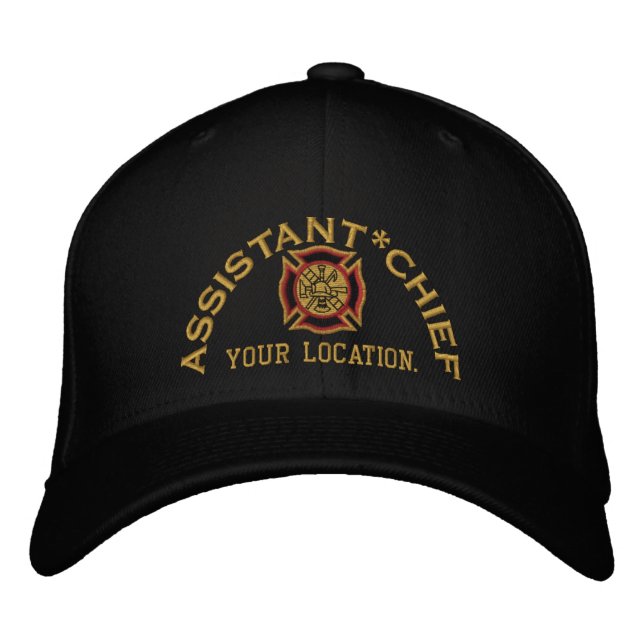 Personalisiert Assistant Chief Custom Cap Embroide Bestickte Baseballkappe (Vorderseite)