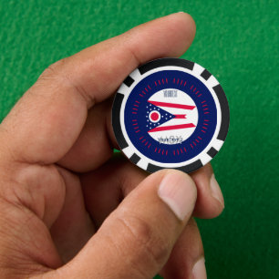 Personalisiert auf einer Seite Pokerchips