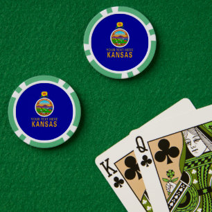 Personalisiert auf einer Seite Pokerchips