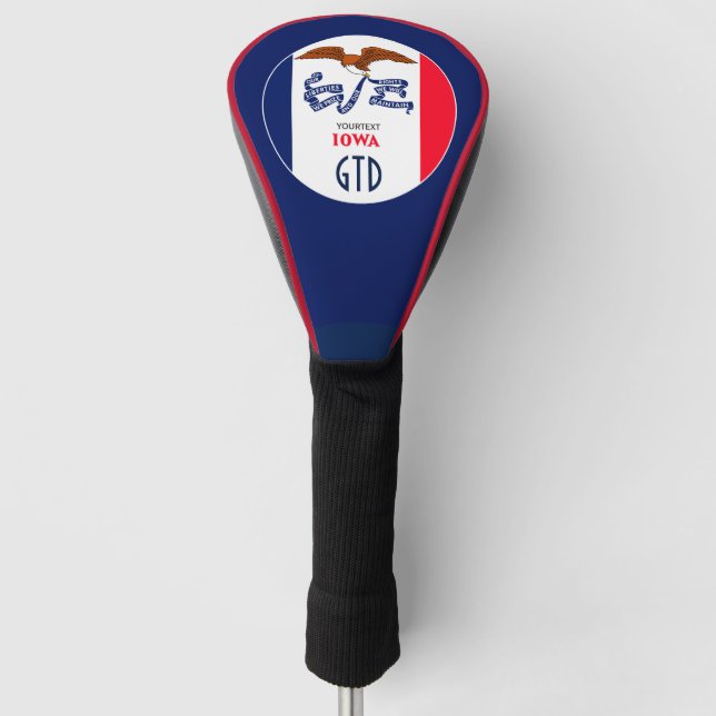 Personalisiert auf einer Webseite Golf Headcover (Vorderseite)