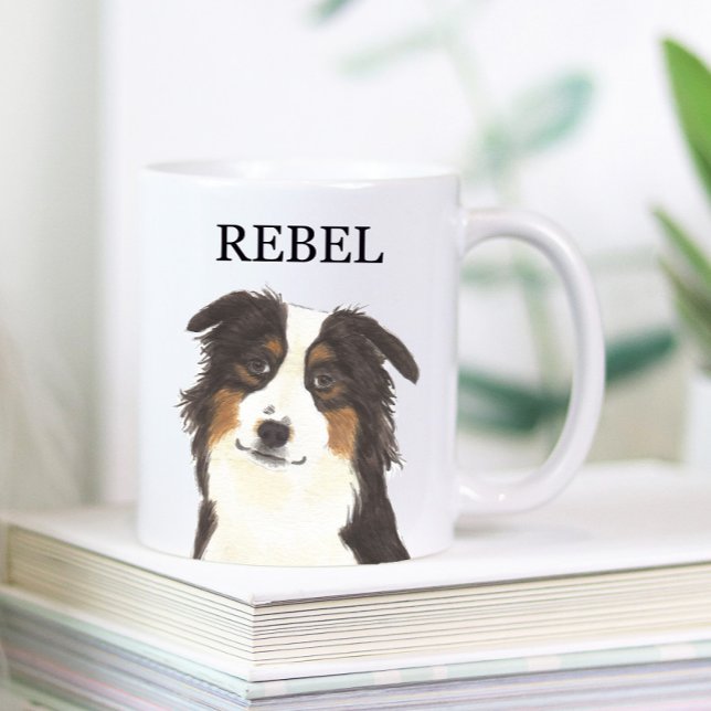 Personalisiert Aussie Australian Shepherd Kaffeetasse (Von Creator hochgeladen)