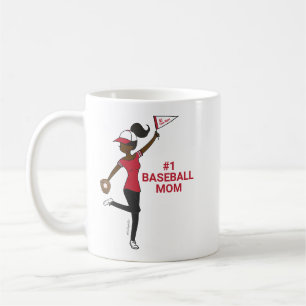 Personalisiert Avatar #1 Baseball Mama Kaffee Tass Kaffeetasse
