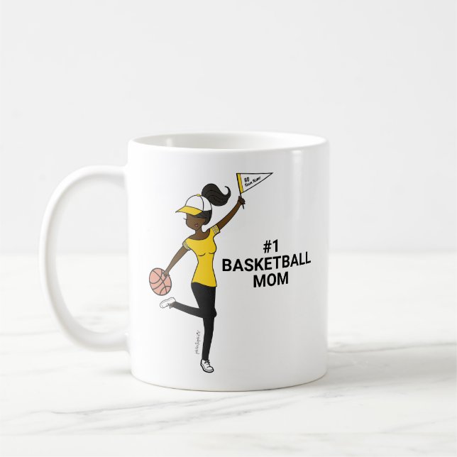Personalisiert Avatar #1 Basketball-Fans Kaffeekoc Kaffeetasse (Links)