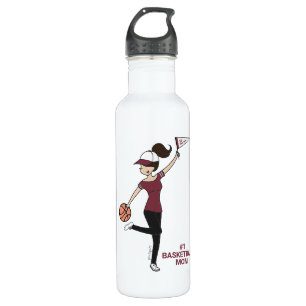 Personalisiert Avatar #1 Basketball-Lüfter Edelstahlflasche