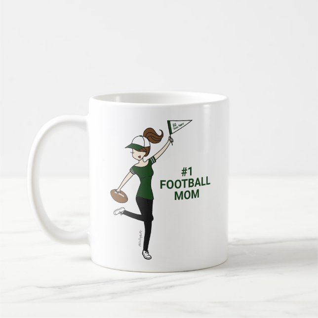 Personalisiert Avatar Nr. 1 Fußballfan Kaffeetasse (Links)