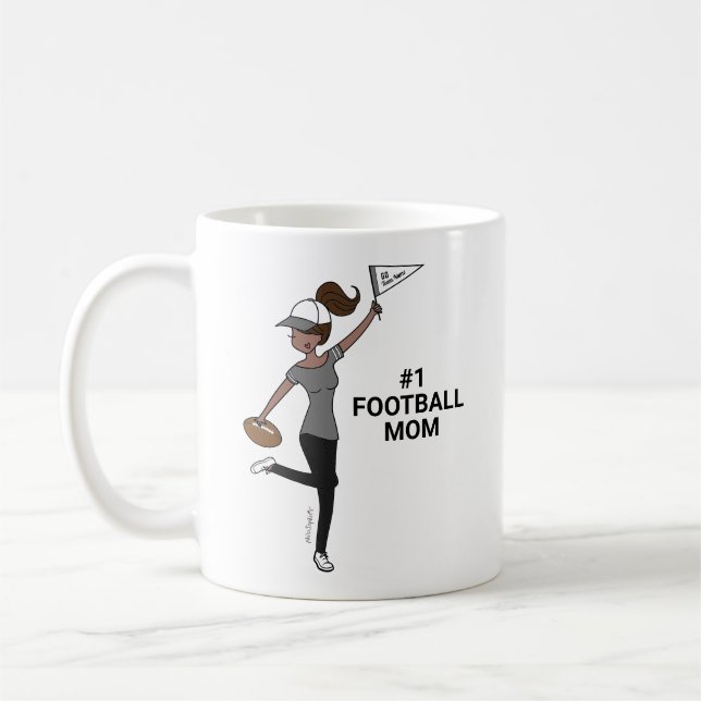 Personalisiert Avatar Nr. 1 Fußballfan Kaffeetasse (Links)