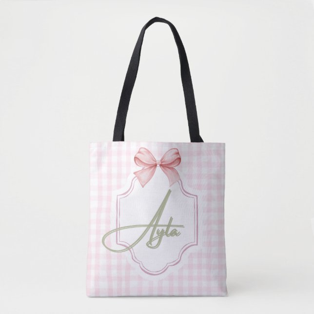 Personalisiert Ayla Baby Girl Kinderzimmer Bow&Gin (Vorderseite)
