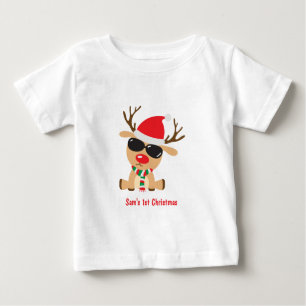 Personalisiert Baby 1. Weihnachten T-shirt
