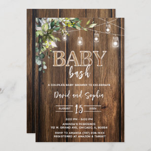 Personalisiert Baby Bash Dusche Einladung