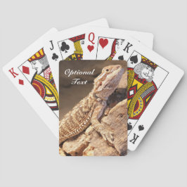 Personalisiert Baby Bearded Dragon Lizard Spielkarten