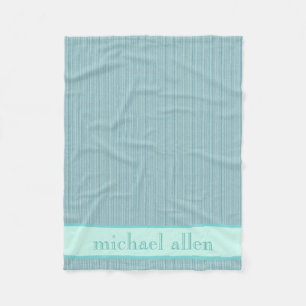 Personalisiert Baby Blue-Turquoise Blanket Fleecedecke