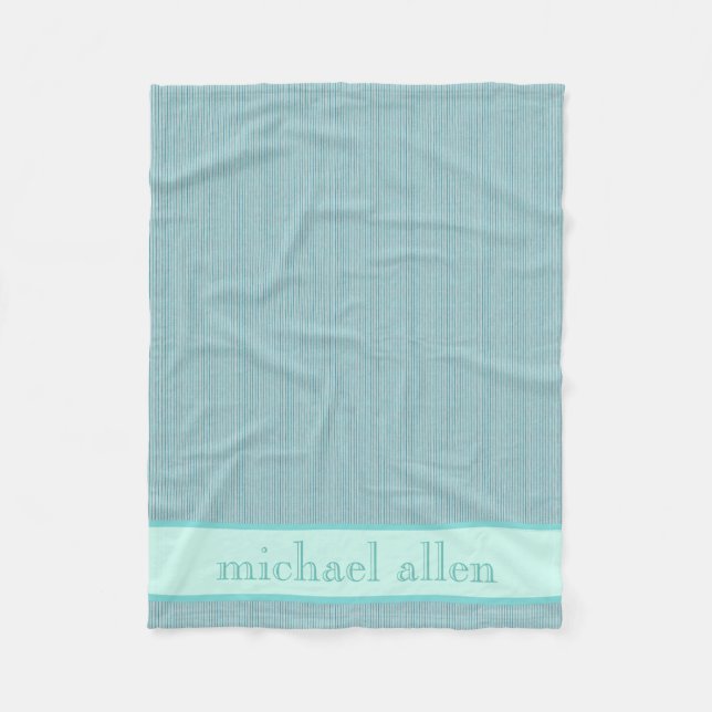 Personalisiert Baby Blue-Turquoise Blanket Fleecedecke (Vorderseite)