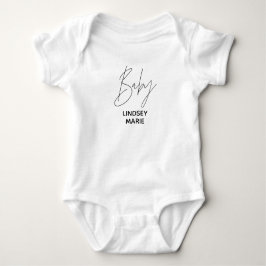 PERSONALISIERT BABY Bodysuit Baby Strampler