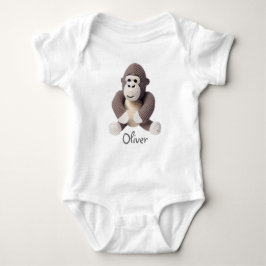 Personalisiert Baby Bodysuit Crochet Gorilla Baby Strampler
