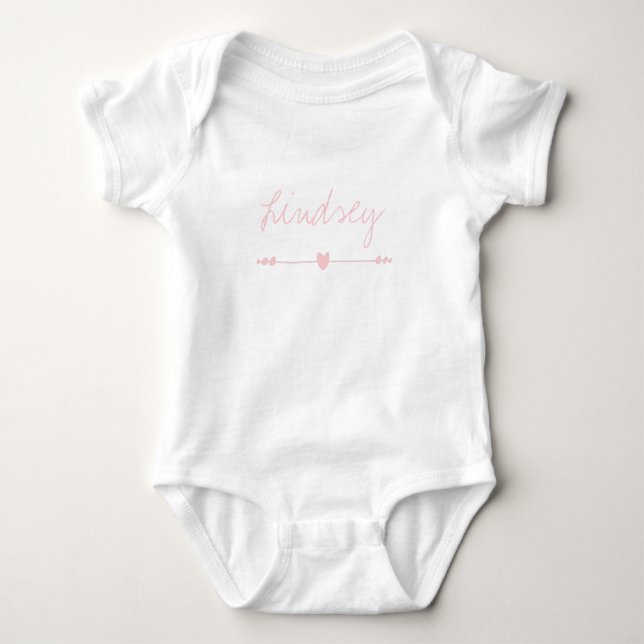 PERSONALISIERT BABY Bodysuit Strampler (Vorderseite)