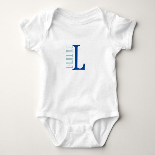 PERSONALISIERT BABY Bodysuit Strampler (Vorderseite)