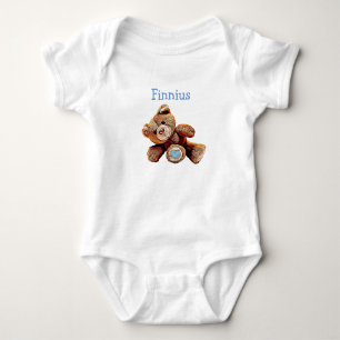 Personalisiert Baby Boy Teddy Bear Shirt