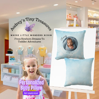 Personalisiert Baby Boy Throw Kissen