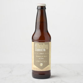 Personalisiert Baby Brew Funny Party Bierflaschenetikett