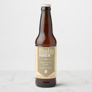 Personalisiert Baby Brew Funny Party Bierflaschenetikett