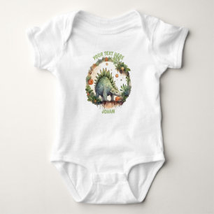 Personalisiert Baby Dinosaurier Bodysuit Baby Strampler